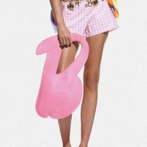 NEW Zara x BARBIE™ LEATHER LARGE B TOTE BAG PINK